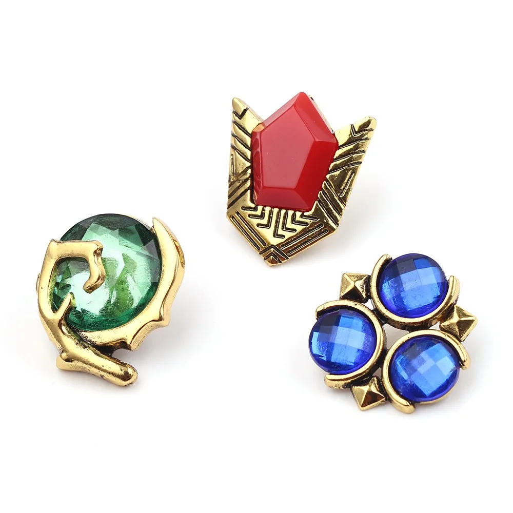 

The Legend of Link Spiritual Stones Metal Pin Badge Chespin Brooch Costume Accessories Ornament for Kids Gift