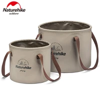 naturehike fishing bucket foldable round drink bucket outdoor camping water storage bucket basin bait bucket collapsible bucket