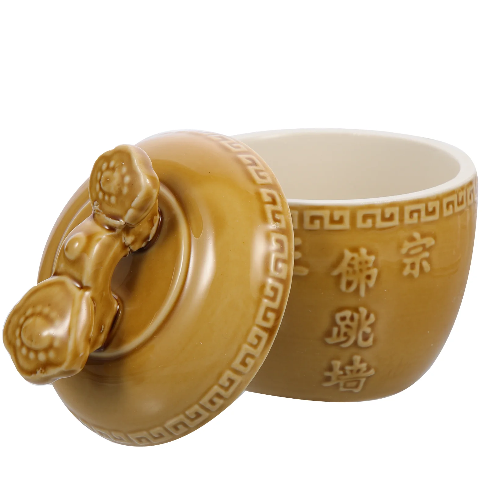 Кастрюля для мгновенной горячей кастрюли с крышкой керамическая банка тушения