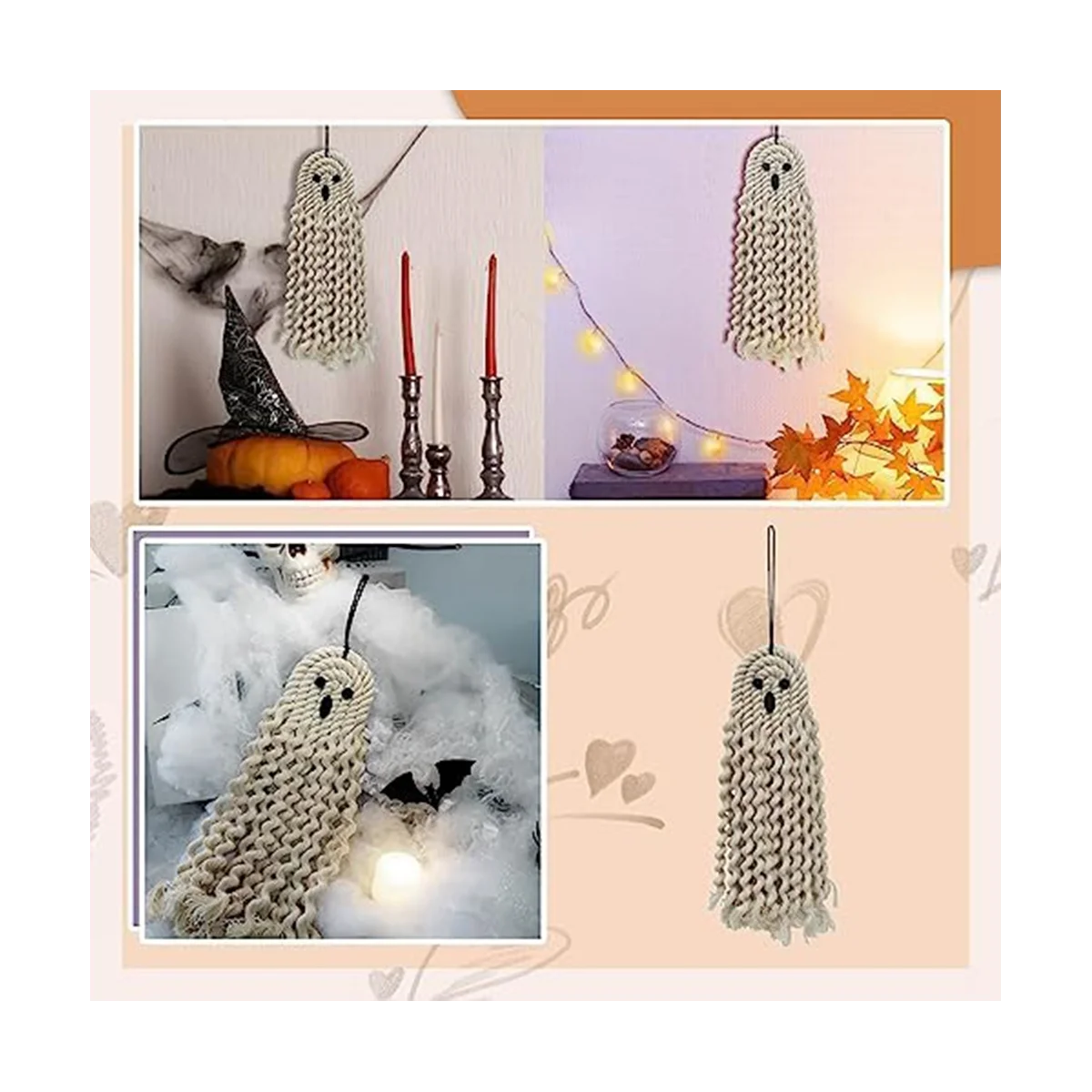 Страшные украшения на Хэллоуин подвесной призрак подвеска в виде скелета