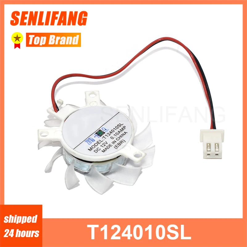 Новый Кулер T124010SL R124010SL 37 мм 23x29x29 мм 12 в 0,10 А 2 контакта для охлаждающего вентилятора карты Gigabyte GT210