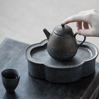vintage japanese style ceramic porcelain side tea pot 200 ml drinkable kungfu chinese tea