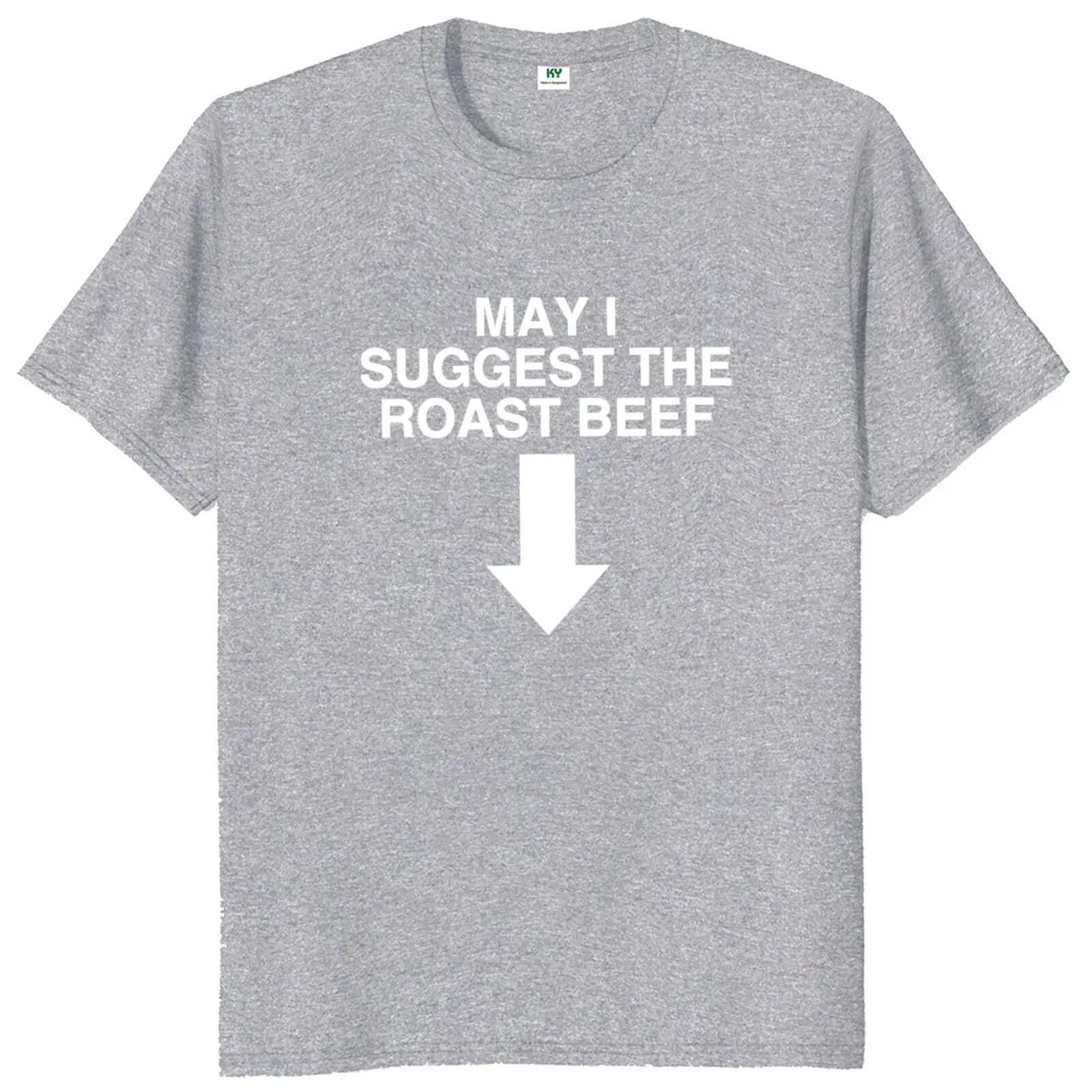 Футболка May I Suggest The Roast Beef Y2K Dark Humor новинка топы с мемами 100% хлопок мягкие