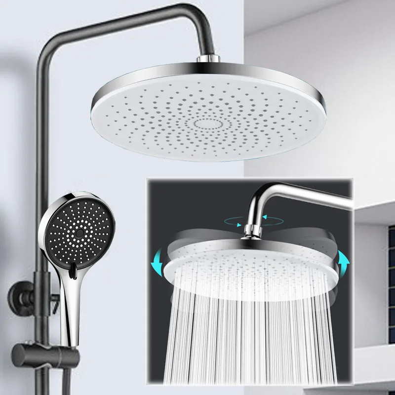

10 Inch High Pressure Rain Shower Head Top Single Spray Rainfall Shower SPA Bathroom Accessories