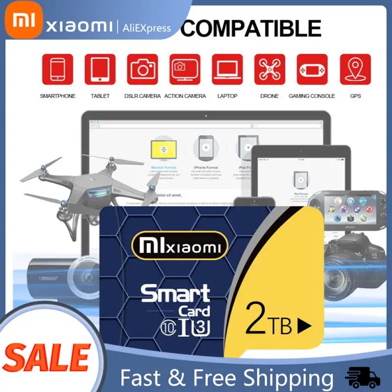

Xiaomi Original Memory Card 1TB 2TB Mini Smart Card TF Card High Speed Class10 512GB 64GB 32GB For Camera/Phones/Tablets/Gam