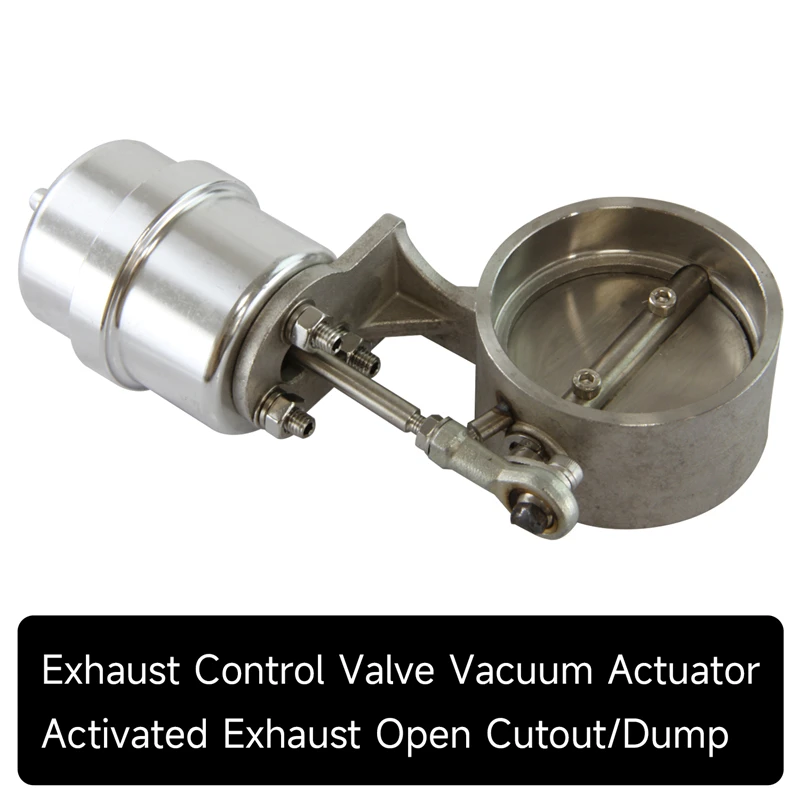 

2.5" 63mm Exhaust Control Valve Set Vacuum Actuator Closed Style Cutout Downpipe