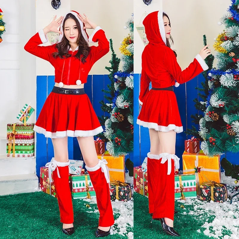 Рождественский карнавальный костюм женское праздничное платье рождественское