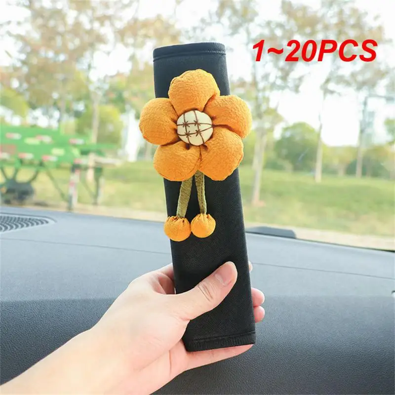 

1 ~ 20 шт. автомобильный ремень безопасности наплечный чехол для автомобильного интерьера креативный милый мультяшный автомобильный ремень безопасности защитный чехол украшение автомобиля