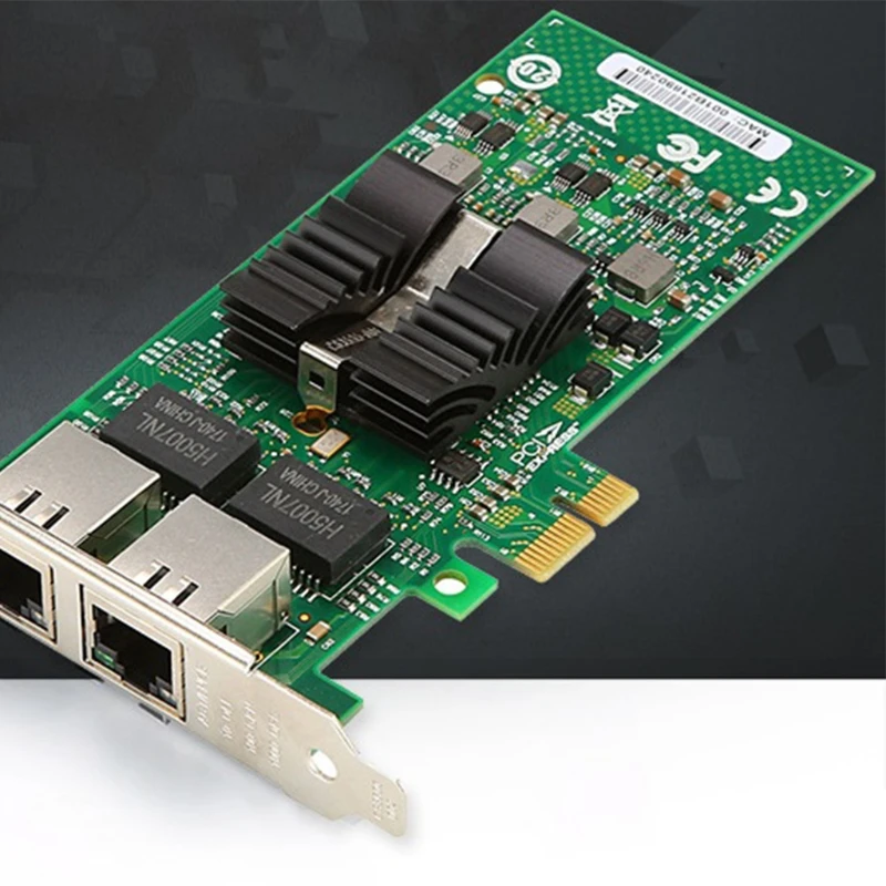 

Network Card, Ethernet Card Adapter for PC 82576 EB/GB Dual-port PCI-E X1 High Performance Support Windows Server 2003 K1KF