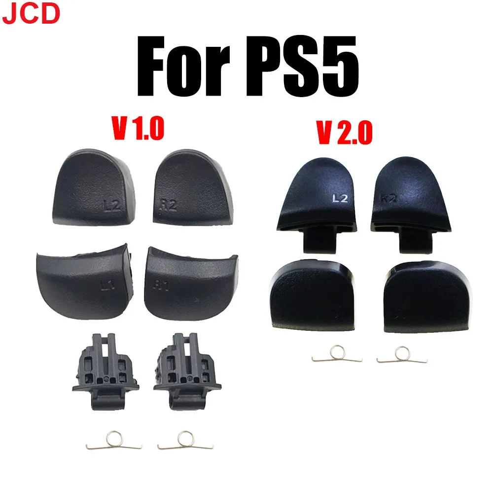 

JCD 1 set For PS5 V1.0 V2.0 Controller L1 R1 L2 R2 Button Kit For PS 5 Controller With LR Button Spring