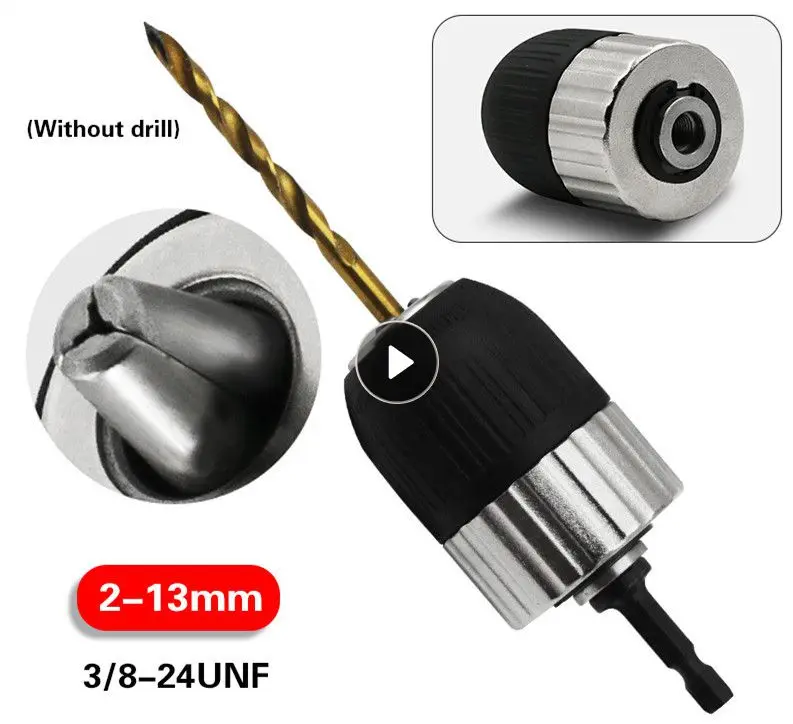 

Диапазон зажима 2-13 мм, 3/8-24unf, инструмент для самоблокировки без ключа, адаптер без ключа, инструменты с шестигранным хвостовиком