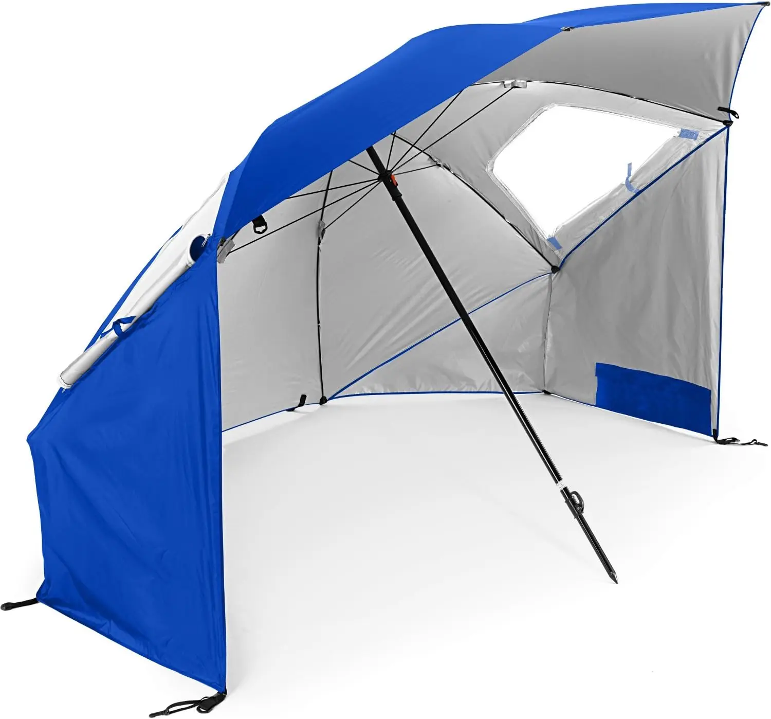

Super- SPF 50 + зонт от солнца и дождя для кемпинга, пляжа и спортивных мероприятий (8 футов, синий)
