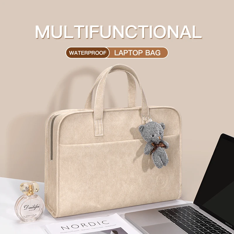 13.3 14 15.6 Inch Sleeve Bag For M1 Macbook Air Pro 13 14 15 Computer Shoulder Huawei Hp Handbag Briefcase Bag