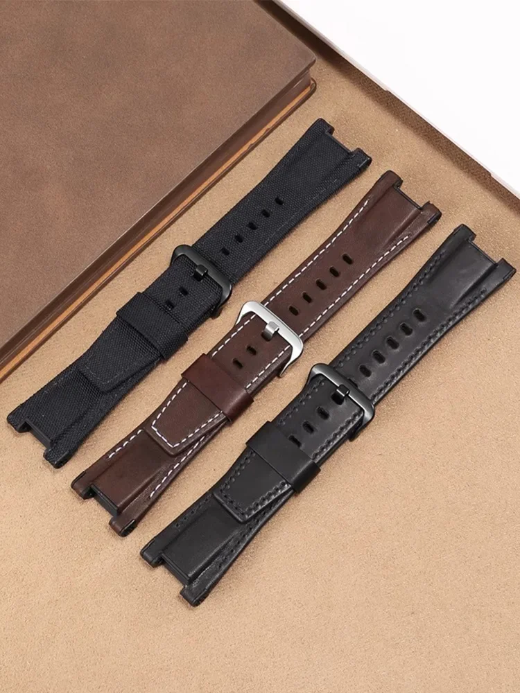 Совместим с нейлоновым кожаным ремешком для часов C-a-s-i-o Steel Heart GST-W130/S110/S120/B100/W300