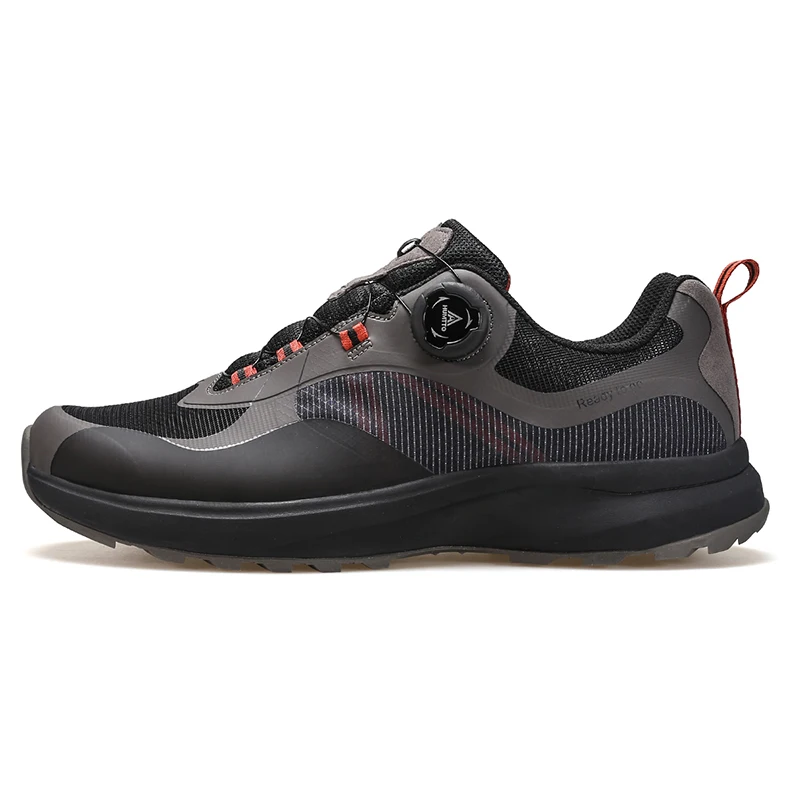 HUMTTO Shoes for Men Breathable Mountain Trekking Sneakers Camping Safety Hiking Boots Climbing Sports Black Walking Mens Shoes