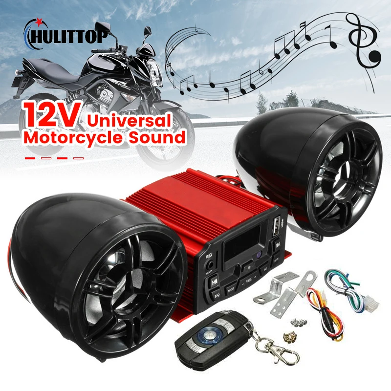 Sd Usb Mp3 Motorcycle Bluetooth Audio Remote Control Stereo 