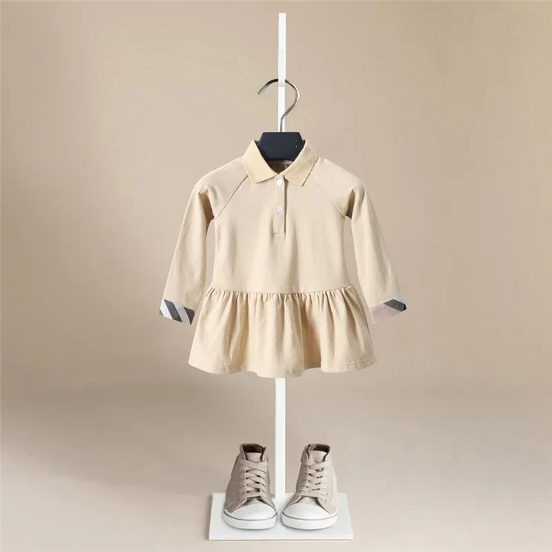 

Homiest Baby Dress Fashion Autumn New College Style Long Sleeves A-line Dresses for Girls Cute Striped Print Childrens Clothes