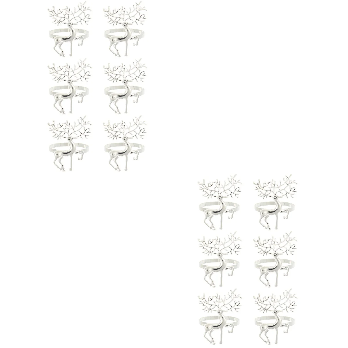 

Napkin Ringsholder Party Ring Serviette Christmas Buckles Exquisite Supplies Elk Decorative Bands Buckle Metal