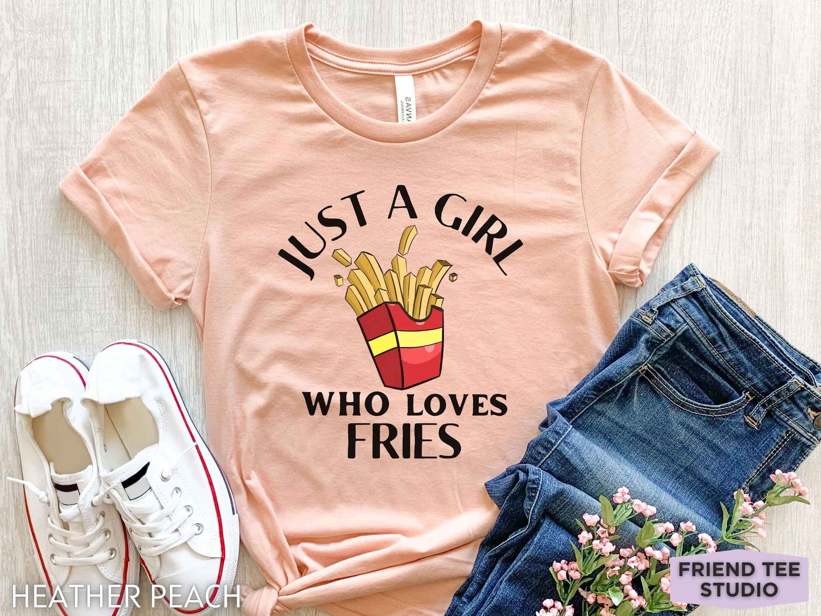 Футболка с картофелем фри забавная футболка для девочек детская французская