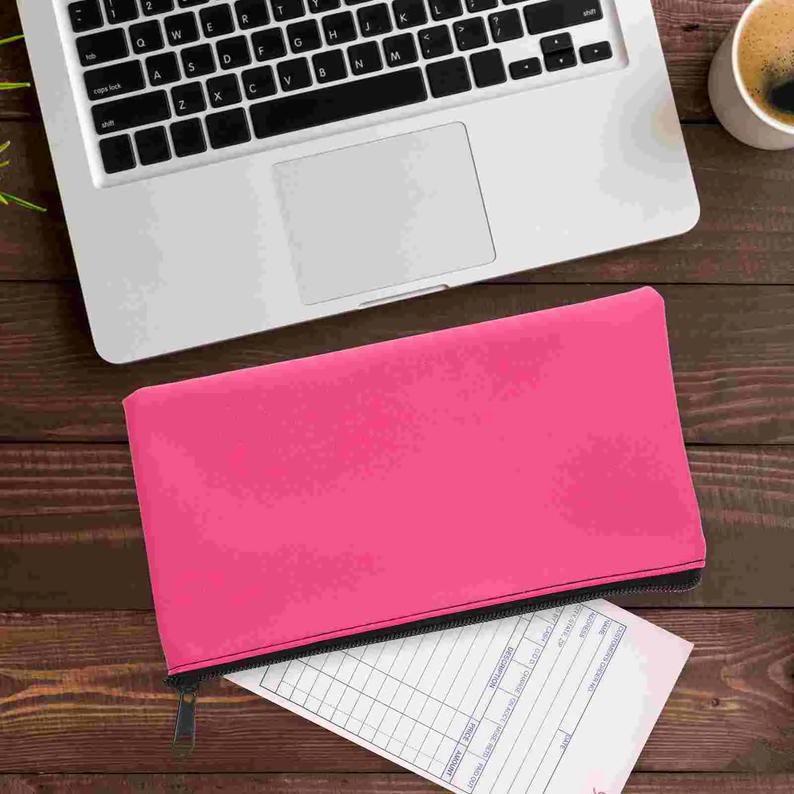 

Money Bags With Zipper Security Deposit Pouch Pu Bank Cash Bag Check Wallet Travel Essentials Bags Makeup Bills Receipts