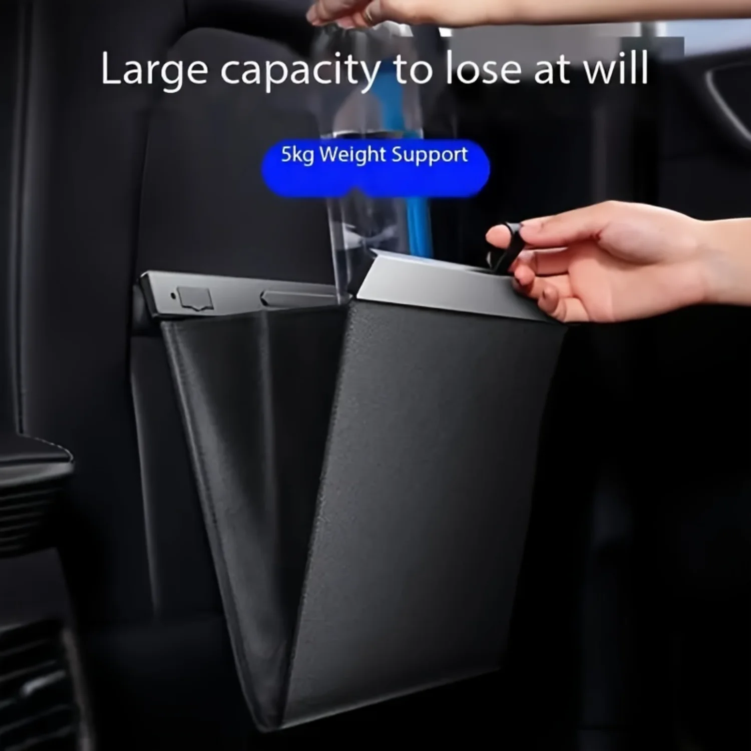 Многофункциональная портативная Автомобильная корзина мусорная с большим