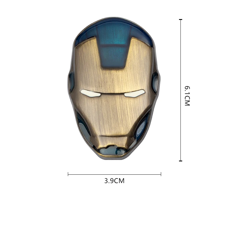 

Miniso Marvel Iron Man металлическая задняя наклейка на автомобиль, наклейка на окно, эмблема, значок для Mercedes Benz BMW Jeep Peugeot Land Rover KIA