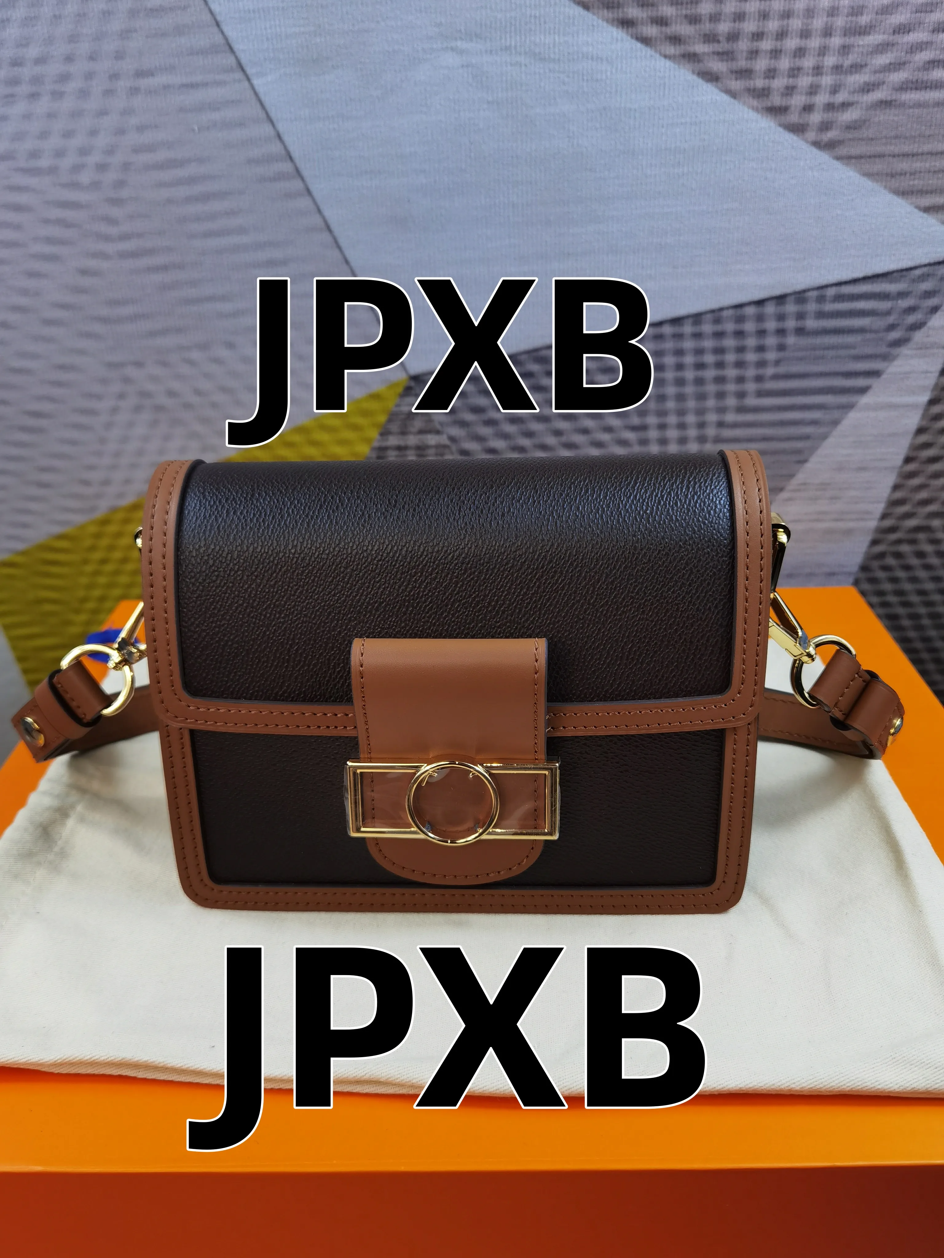 

Luxury Designer Brand JPXB Luxury Designer Crossbody Handbag Women Fashion Shoulder Bag Genuine Leather Canvas Message Bag
