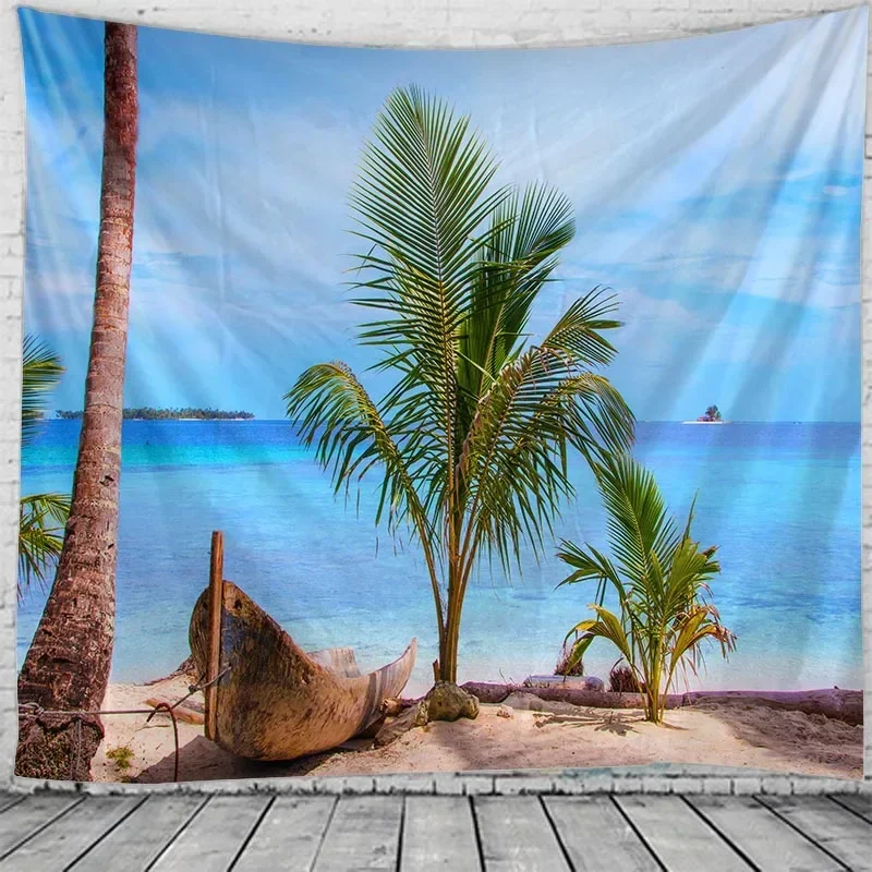 Украшение для дома с видом на пляж Гобелен Мандала хиппи богемный Декор гобелен