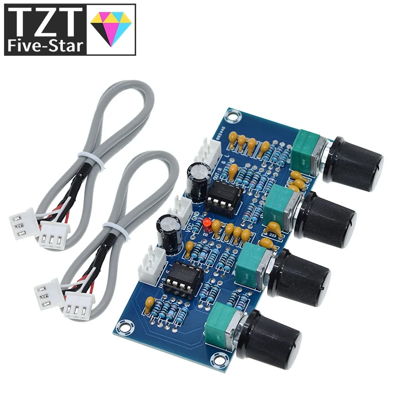 XH-A901 NE5532 Tone плата предусилителя Pre-amp с регулировкой громкости высоких басов