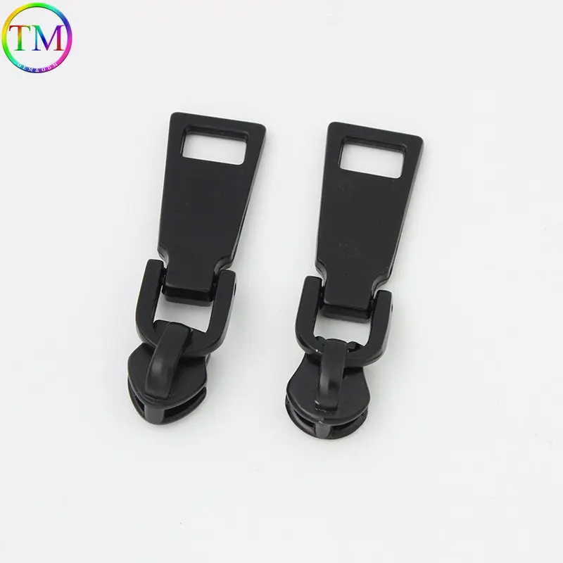 10-50 Pieces Matte Black Metal Zipper Slider Puller Zip Head Eagle Shape Replacement For Zipper Head For Diy Repair Accessories