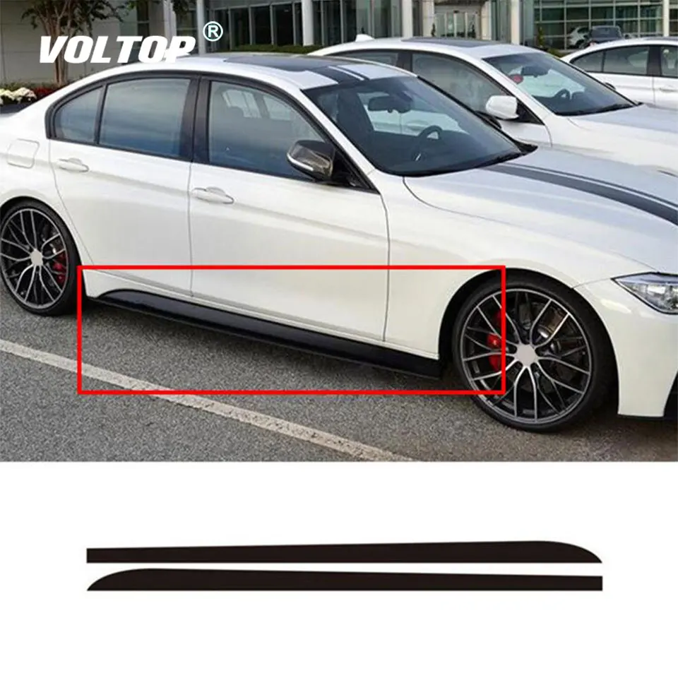 

Наклейки на боковую юбку, наклейки из углеродного волокна для BMW 1 3 4 5 6 Series F30 F35 F31, 2 шт.