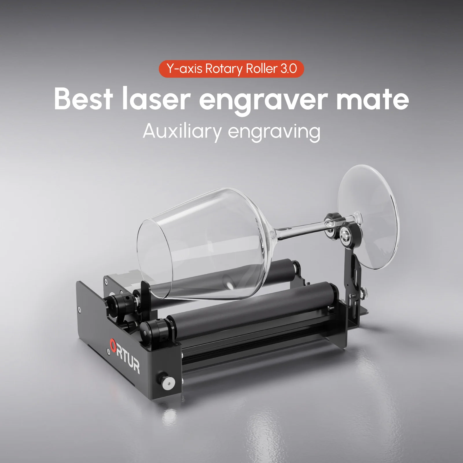 

Ortur YRR 3.0 Laser Rotary Roller Laser Engraver Yaxis Roller 360° Rotating for 6-150mm Cylindrical Object Engraving Diameter