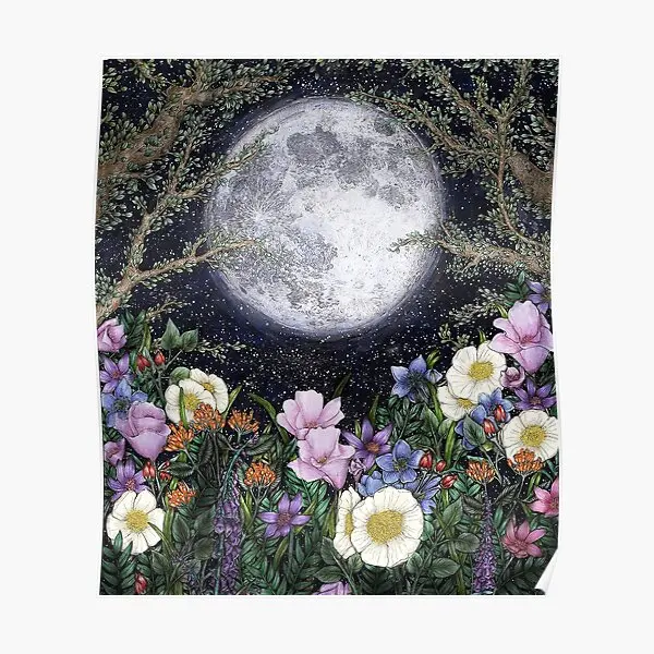 

Декоративный плакат с изображением полуночи в саду Ii, забавная винтажная Настенная картина для дома, Настенная картина, Декор, Современная комната, художественная живопись без рамки