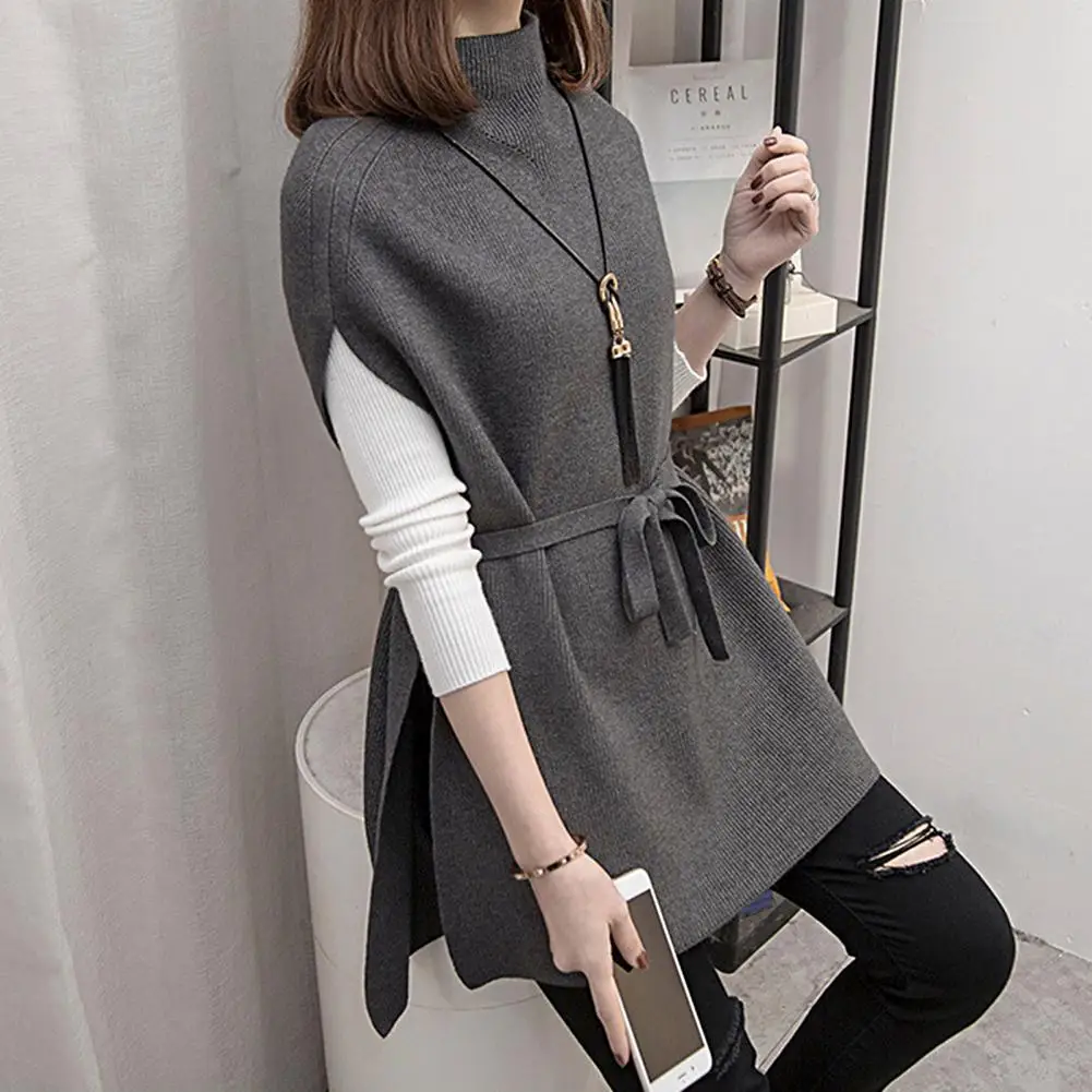 

Популярный топ, жилет, толстый теплый модный жилет с длинным рукавом, Женский трикотажный жилет, свитер, жилет, топ, устойчивый к холоду