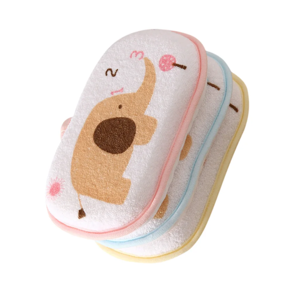 

Sponge Bath Shower Kid Scrubber Baby Cartoon Child Loofah Skin Exfoliating Puff Sponges Women Soft Cleaning Body Brush Bathing