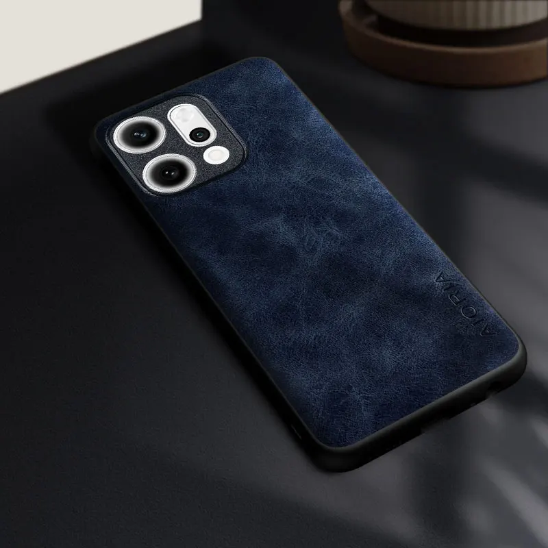 Фото Модный чехол для OPPO Reno 14 13 12 11 Pro F 10 8 Pro Plus 8 T, прочный чехол премиум-класса из искусственной кожи для reno14 pro capa funda №4