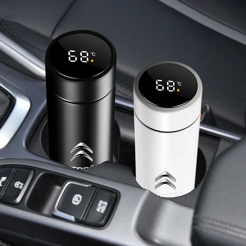 

1pcs New Portable Car Stainless Steel Thermos Coffee Thermos Mug For Citroen C2 C3 C4 C5 X7 Berlingo Xsara C4L DS3 DS4 DS5LS DS6