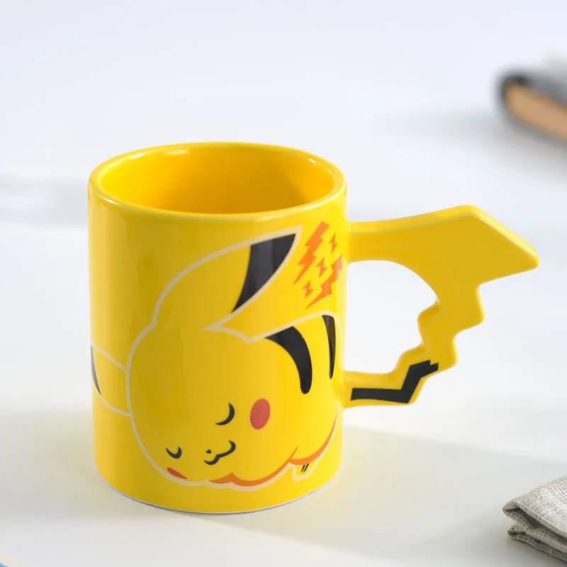 

TingKe Japanese cartoon ceramic mug creative personality anime ceramic mug birthday gift cute home office water cup milk cup
