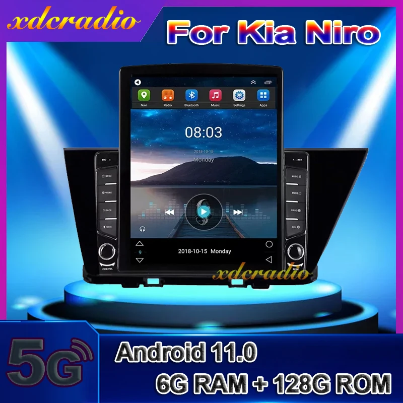 

Xdcradio 10.4" Tesla Style Vertical Screen Android 11.0 For Kia Niro Car Radio DVD Multimedia Player GPS Navigation carplay