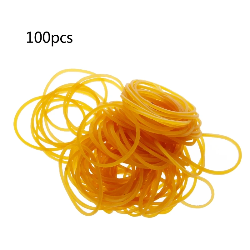 100 PCS/Bag High Quality Office Rubber Ring Rubber Bands School Office Supplies