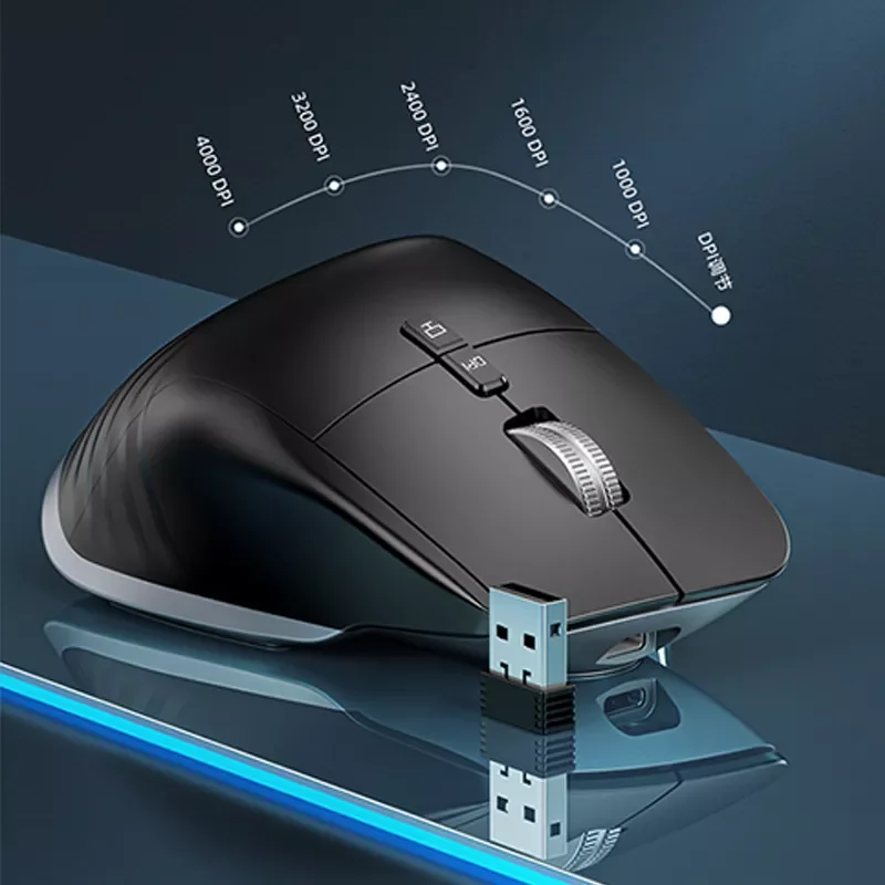 2.4G Wireless Mouse Rechargeable Silent Ergonomic Computer DPI Up 4000 For Tablet Macbook Air Laptop PC Gaming Office