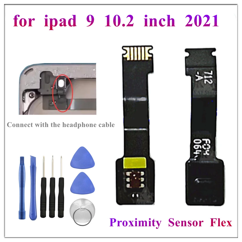 

1 шт. гибкий кабель датчика приближения для подключения к фотографиям iPad 9 9-го поколения 2021 10,2 дюйма, запасные части
