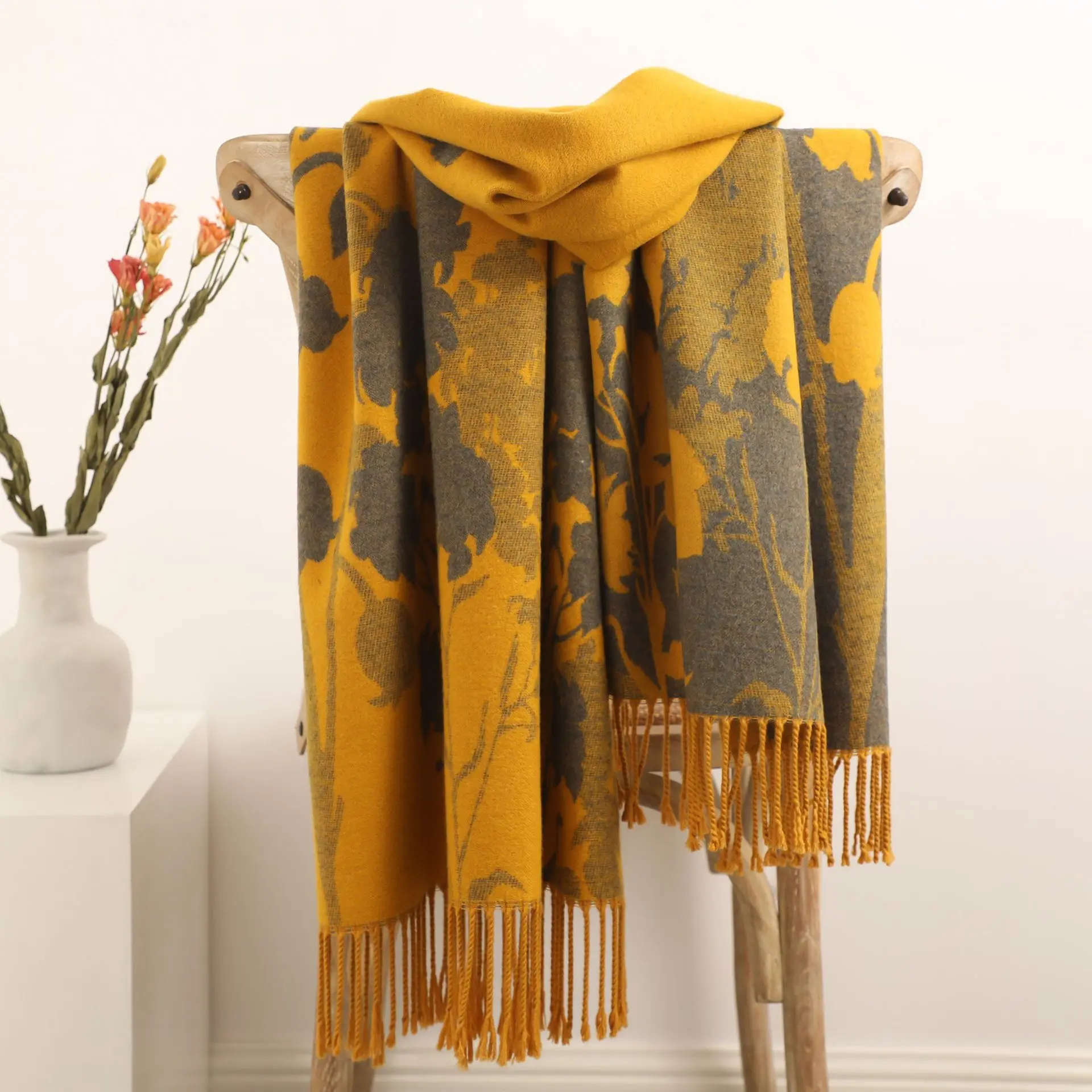 

Роскошный кашемировый шарф с перьями 2022, зимние женские новые шали из пашмины, теплые пледы, женский платок, толстые шарфы с надписью, хиджаб