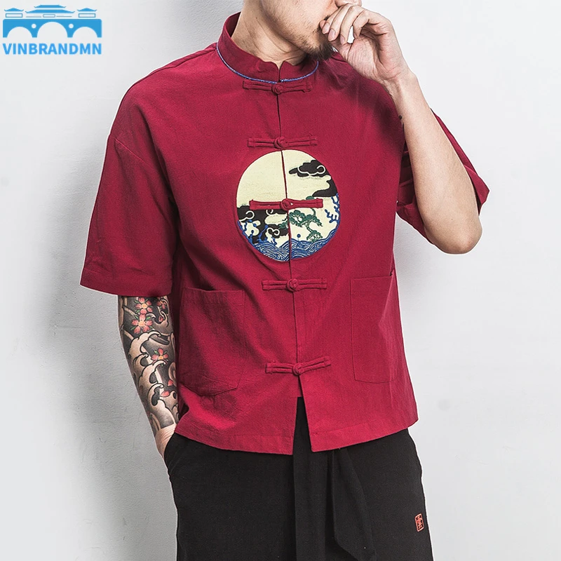 

Традиционный китайский стиль, костюм кунг-фу Тан, модная женская блузка с коротким рукавом, повседневные куртки