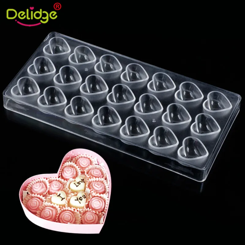 

Love Heart Shape Chocolate Mold Cookie Cutter DIY Biscuit Mould for Valentine's Day Cake Decorating Pastry Baking Tools