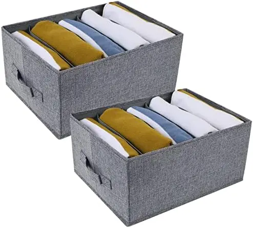 

Organizador Camisetas Armario Rígido 2 Piezas Organizador Ropa Plegable para Camisas Pantalones Cortos Faldas Separadores de Ca