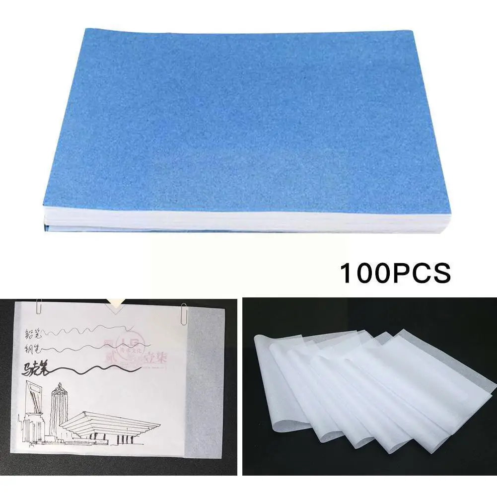 

100 Sheet/pack Tracing Paper Copybook Paper Translucent Calligraphy Writing Copying Drawing Paper For Stroke Scrapbook Stat Y8w9