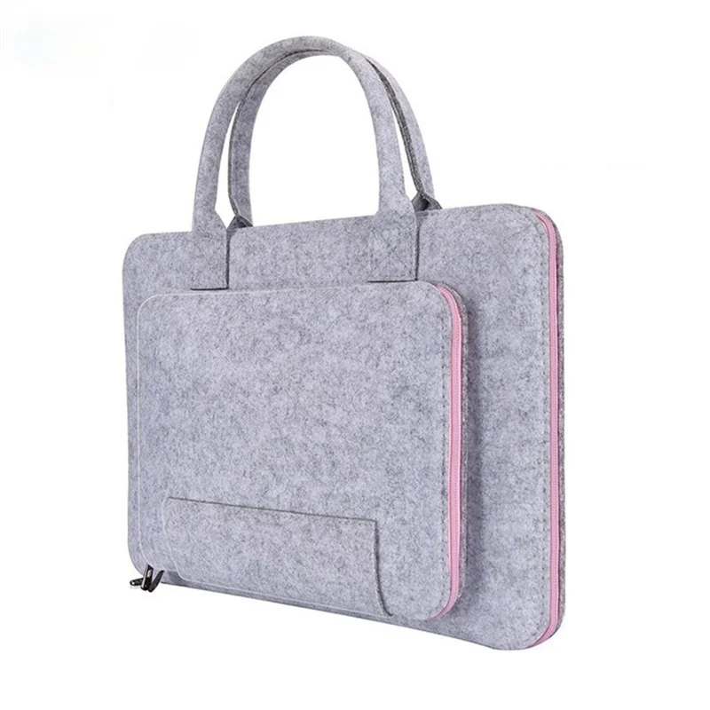 

High Quality Laptop Bag, Felt Laptop Sleeve Notebook Computer Case Carrying Bag Pouch With Handle For Asus / Lenovo