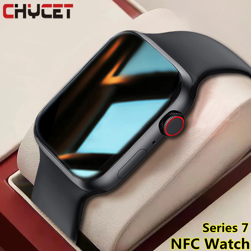 

Смарт-часы CHYCET 2022 NFC смарт-часы женские фитнес-трекер управление музыкой Серия 7 часы для Iphone Xiaomi Huawei Android