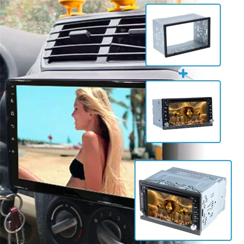 Автомобильная рама для установки радио Универсальный 2DIN двойной DIN